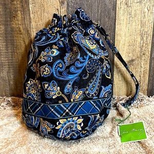 NEW! Vera Bradley Ditty Bag in Blue Paisley 💙🤍